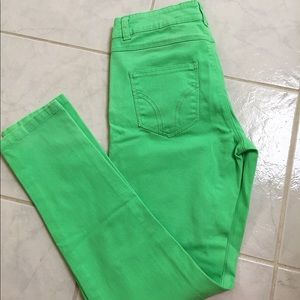 Mint green jeans